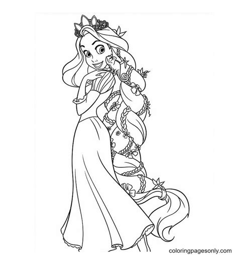 60 Tangled Coloring Pages