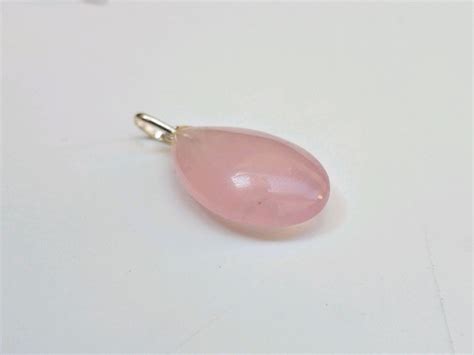 Pingente PRATA E QUARTZO ROSA Pedra Natural Elo7