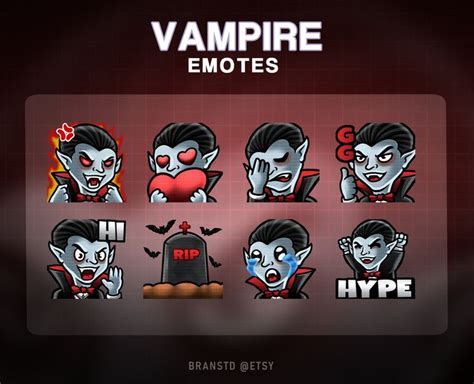 8x Vampire Twitch Emotes Vampire Twitch Emotes Vampire - Etsy in 2022 ...