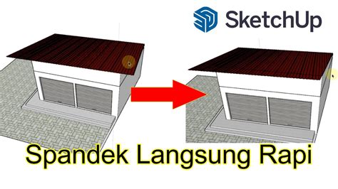 Cara Memotong Atap Spandek Di Sketchup YouTube