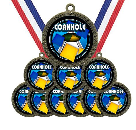 Buy Express Medals Cornhole Medals 10 Packs Assorted Styles Online At