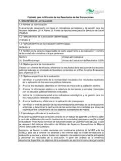 Formato Para La Difusi N De Los Resultados De Las Formato Para La