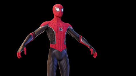 D Model Spiderman Character Rig For Blender Vr Ar Low Poly Cgtrader