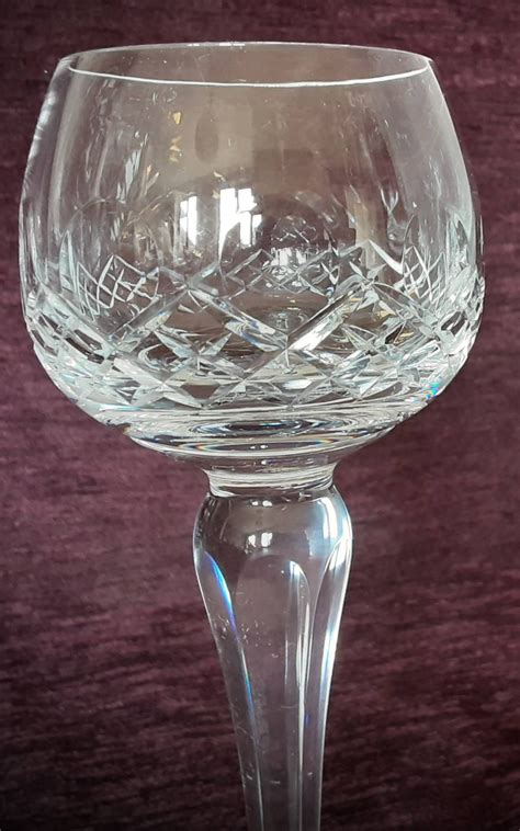 Wedgwood Crystal Hock Wine Glasses Set Of 4 7 12 Etsy