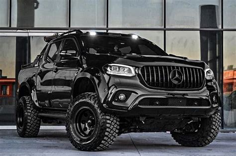 Black X Class 🏴🖤 Mercedes 4x4 Mercedes Truck Mercedes Benz Trucks