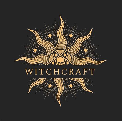 Premium Vector Occult Witchcraft And Satanic Evil Magic Icon