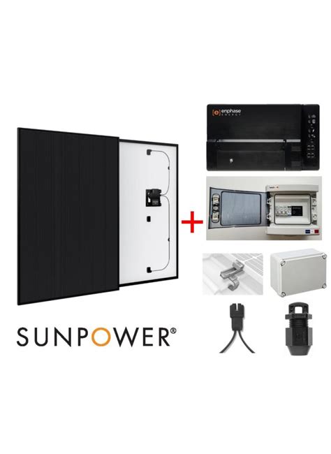 Kit Solaire 3kWc SUNPOWER ENPHASE Panneaux SUNPOWER P6 375Wc AC IQ8A