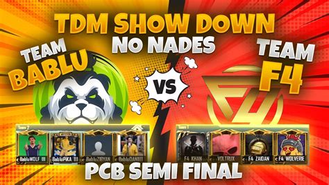 TEAM F4 VS TEAM BABLU TDM SHOW DOWN SEMI FINALS YouTube