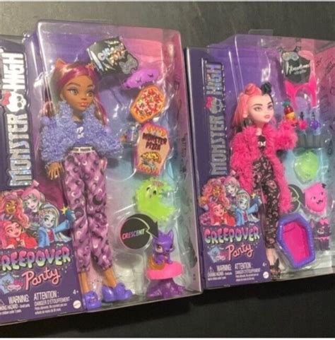 Monster High Creepover Party Draculaura Clawdeen Doll Set Dolls