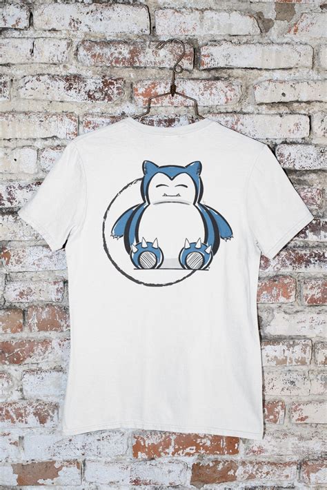 Pok Mon Snorlax T Shirt Sleepy Giant Snorlax Tshirt Etsy