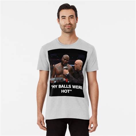 Derrick Lewis My Balls Were Hot Funny Ufc Quote Sticker For Sale By Michael Wood Redbubble