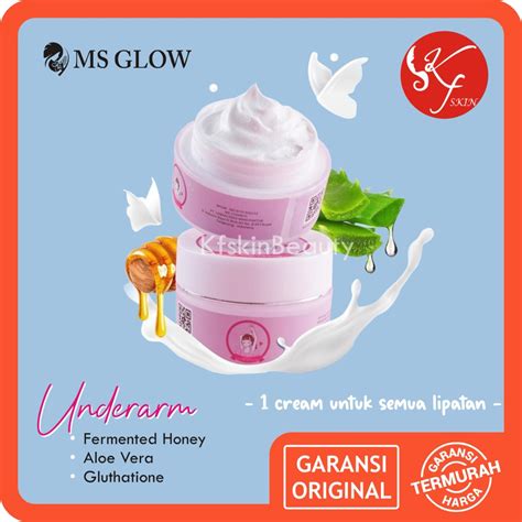 Jual Underarm Inner Thingh Lightening Cream Ms Glow Cream Ketiak