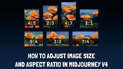 Midjourney Version 4 How To Adjust Image Size And Aspect Ratio