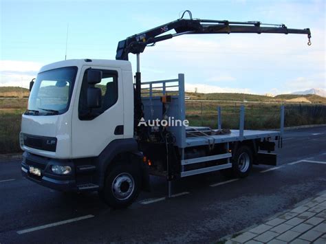 Daf Lf Gr A Hiab Flatbed Truck For Sale Spain Alicante Gf