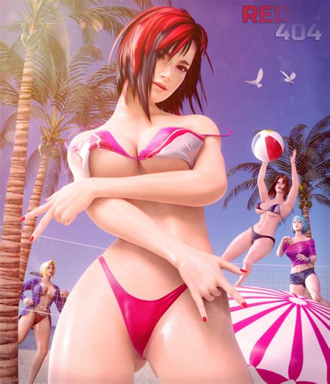 Rule 34 3d Athletic Beach Beach Ball Beach Volleyball Breasts Dead Or