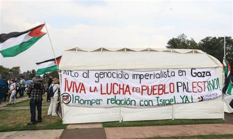 Estudiantes De La Unam Protestan Contra Genocidio En Palestina Los