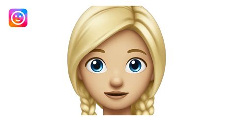 Petite Fille Blonde Yeux Bleu Emoji Ai Emoji Generator