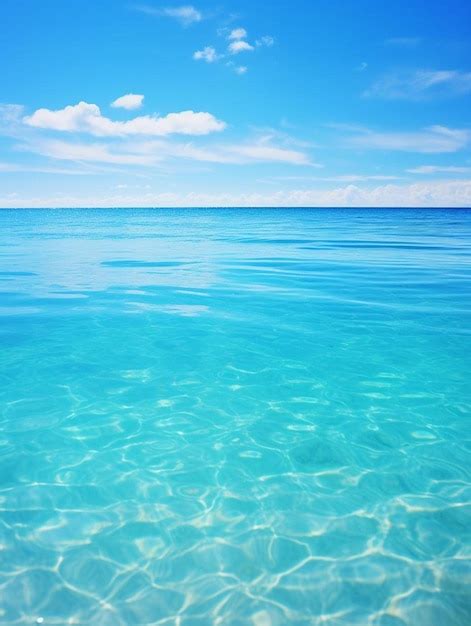 Premium Photo | The clear blue water of the ocean is a beautiful place ...