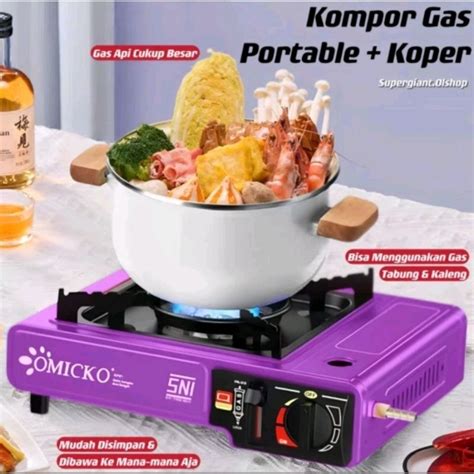 Jual Omicko Kompor Gas Portable Tungku Kompor Gas In Shopee