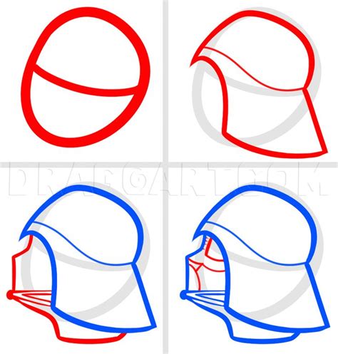 How To Draw Darth Vader Easy Step By Step Drawing Guide By Dawn