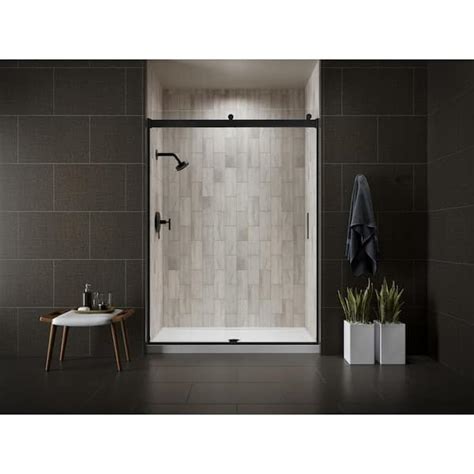 Kohler Levity 59 625 In W X 74 In H Frameless Sliding Shower Door In