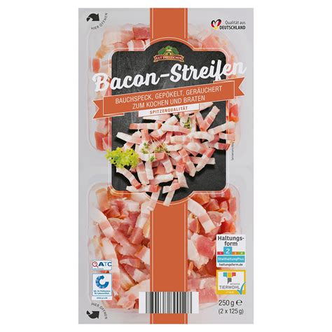 GUT DREI EICHEN Bacon Streifen 250 g ALDI SÜD