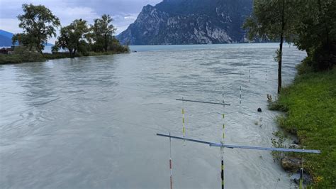 Gardasee Rekordpegelstand nach anhaltenden Regenfällen gemessen