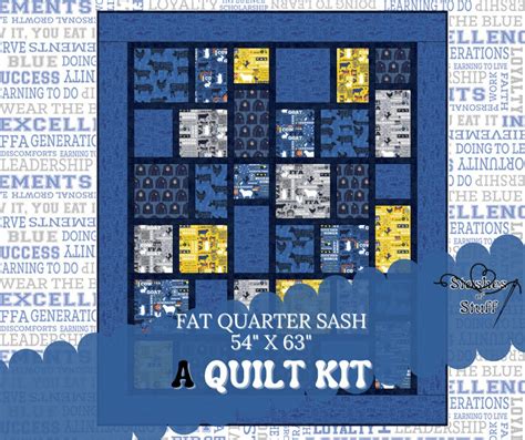 Quilt Kit Ffa Fabric Quick Simple Easy Fast Quilt Pre Cut Beginner