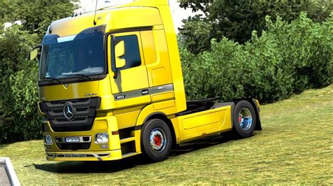 ETS 2 Mercedes Actros Megaspace Transporting Concrete Centerings From