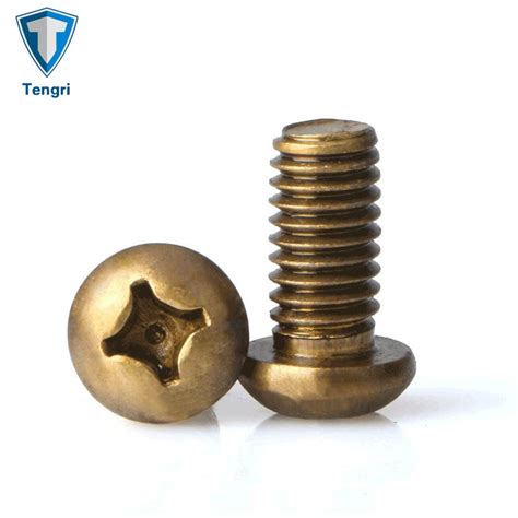 Brass Din Cross Recessed Raised Cheese Head Machine Screws From