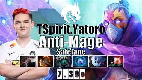 Anti Mage Safelane Tspirit Yatoro Yatoro God 12 Mins Battle Fury 7 30e Gameplay Highlights