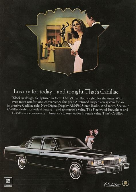 American Automobile Advertising Published By Cadillac In 1979