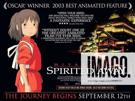 Spirited Away Aka Sen To Chihiro No Kamikakushi British Poster Art