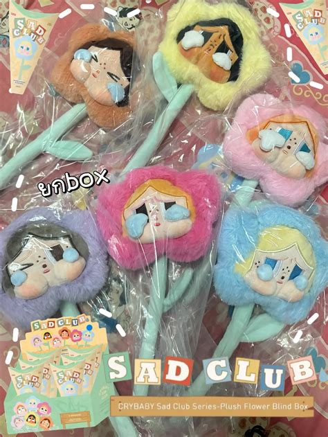 CRYBABY Sad Club Series Blind Box Plush Flower แกลเลอรทโพสต