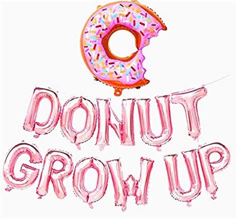 Buy Donut Grow Up Balloons Donut Grow Up Banner Birthday Party