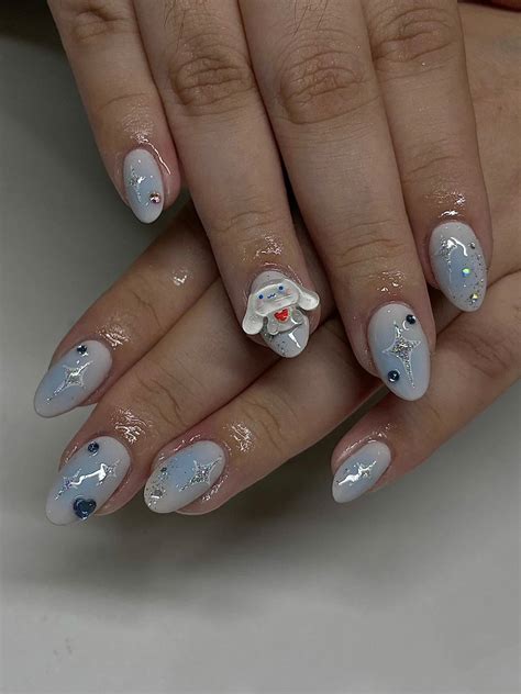 Cinnamoroll Nails Sanrio Nails Japanese Nails Custom Press On Nails