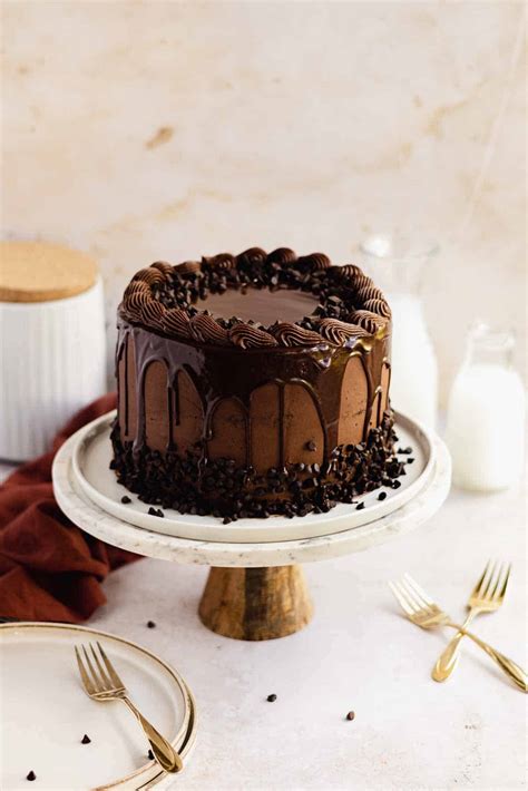 Easy Triple Chocolate Cake With Chocolate Drip Flouring Kitchen