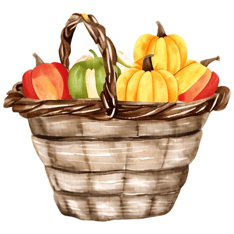 Harvest Basket Clipart · Creative Fabrica