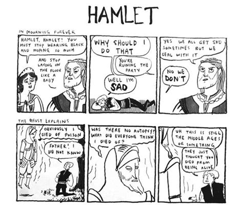 Hamlet Comic Strip Witty Comics Literature Humor Classic Books