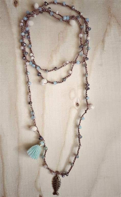 Colori Del Mare Uncinetto E Perline Handmade Beaded Necklaces Beaded