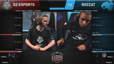 G Vs Roccat En Eu Lcs Spring Split W D P Cda