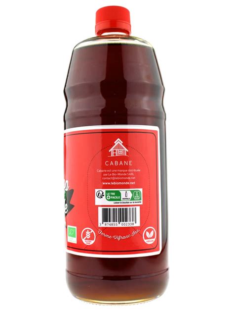 Sirop d érable 1 L grade A ambré Ferme Vifranc Le bio monde