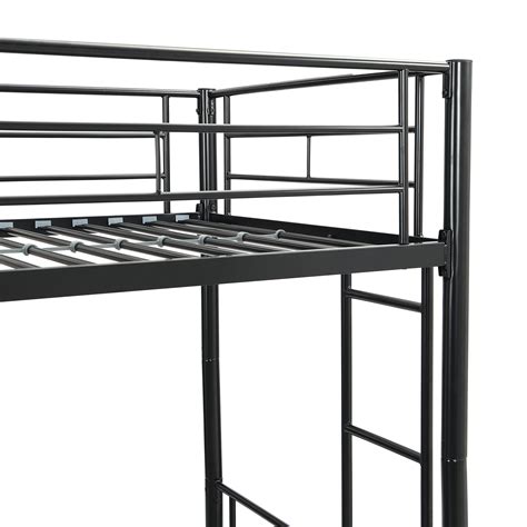 Emkk Twin Over Twin Metal Bunk Bed With Trundle Heavy Duty Bunk Beds