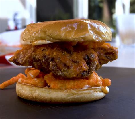 Homemade KFC Cheetos Fried Chicken Sandwich Recipe from Sam The Cooking Guy