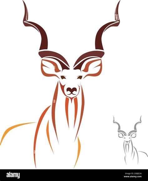 Greater Kudu Has The Longest Horns In The World Easy Editable Layered