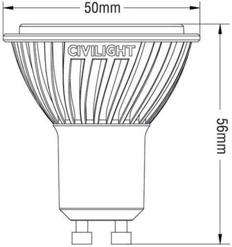 Civilight Haled 7w Gu10 230v 36° 2700k 927 Dimbaar First Light