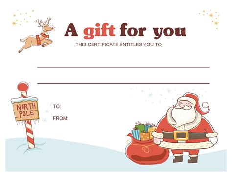 Free Christmas Certificate Templates For Word Printable Templates