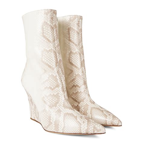 Paris Texas Printed Python Degrade Wanda Ankle Boots Women Seashell Flannels