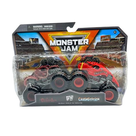 Monster Jam Series 25 Octon8er Vs Crushstation Trucks 164 Scale 2 Pack