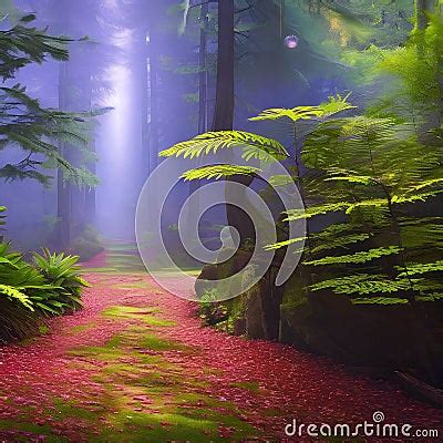 Enchanted Forest Path A Magical And Enchanting Background